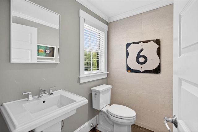 53 W Vine St Unit A, Provincetown, MA 02657 - half bath with a sink and ornamental molding