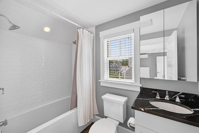 53 W Vine St Unit A, Provincetown, MA 02657 - full bath with vanity, shower / tub combo, and recessed lighting