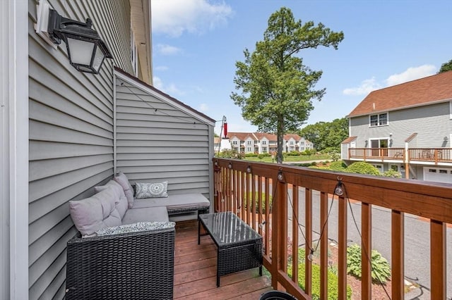 47 Patrick Rd Unit 47, Tewksbury, MA 01876 - wooden terrace featuring a residential view and an outdoor hangout area