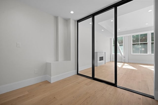 interior space featuring light hardwood / wood-style floors