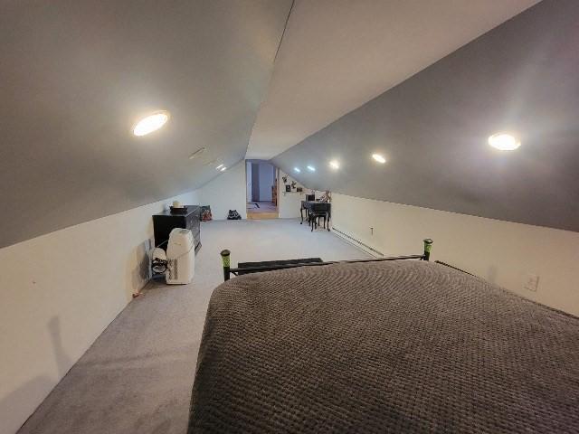 82 Prince Rd, Southbridge, MA 01550 - bedroom featuring lofted ceiling and light colored carpet