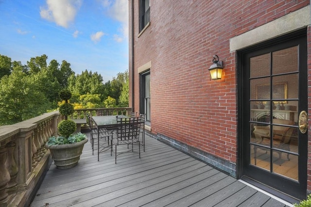 36 Commonwealth Ave Unit 2, Boston, MA 02116 - wooden terrace with outdoor dining area
