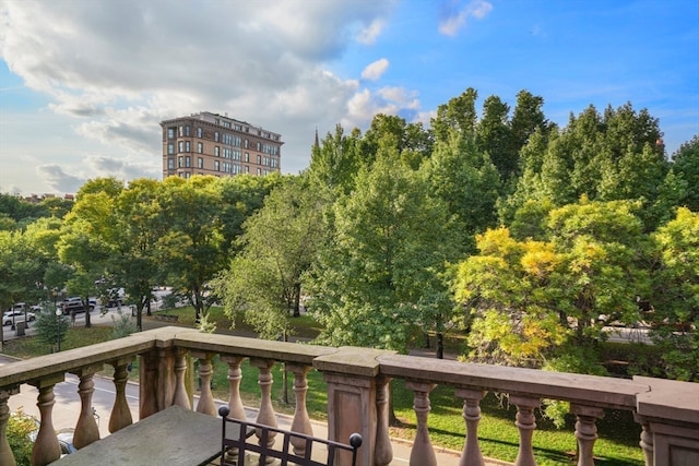 view of balcony