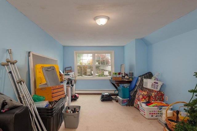 14 W Winkley St, Amesbury, MA 01913 - rec room with carpet and baseboard heating