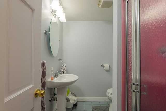 14 W Winkley St, Amesbury, MA 01913 - bathroom with tile patterned flooring and toilet