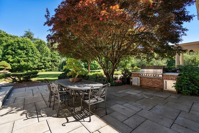 495 Hugh Cargill Rd, Concord, MA 01742 - view of patio with grilling area, outdoor dining area, and area for grilling