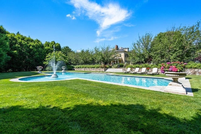 495 Hugh Cargill Rd, Concord, MA 01742 - view of pool featuring a yard