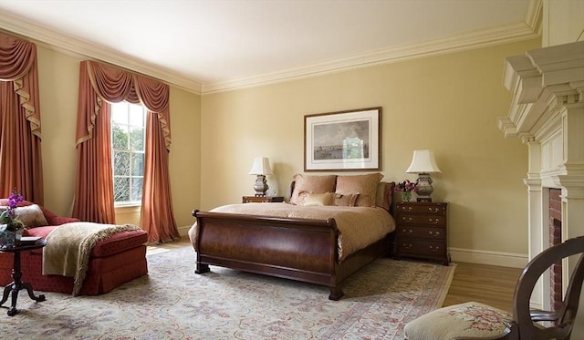 495 Hugh Cargill Rd, Concord, MA 01742 - bedroom featuring crown molding, baseboards, and wood finished floors
