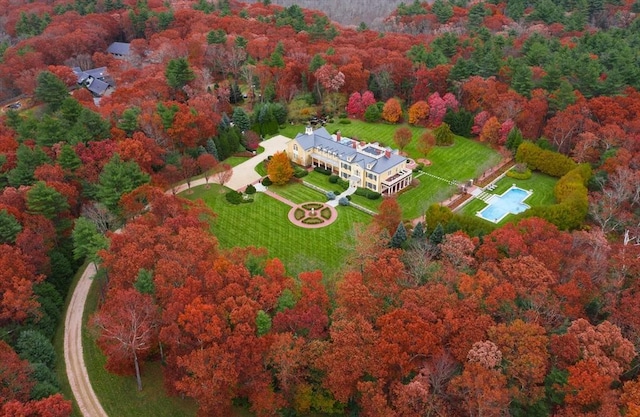 495 Hugh Cargill Rd, Concord, MA 01742 - birds eye view of property featuring a forest view