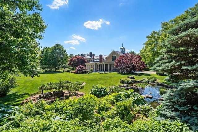495 Hugh Cargill Rd, Concord, MA 01742 - view of yard featuring a sunroom