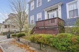 exterior space featuring a wooden deck