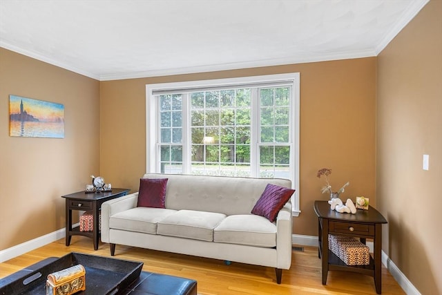 21 Butterfield Ln, Westford, MA 01886 - living area with crown molding, wood finished floors, and baseboards