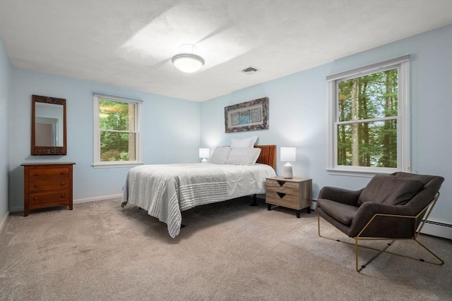 67 Flanagan Dr, Framingham, MA 01701 - bedroom featuring light colored carpet and baseboard heating