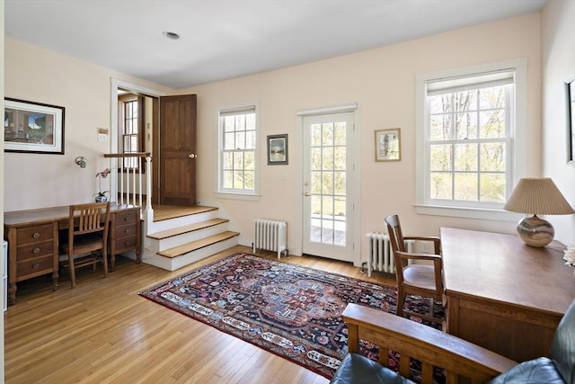 185 Woodland St, Natick, MA 01760 - office space featuring radiator heating unit and light wood finished floors