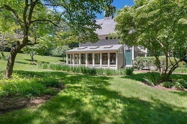 185 Woodland St, Natick, MA 01760 - back of house with a yard and a sunroom