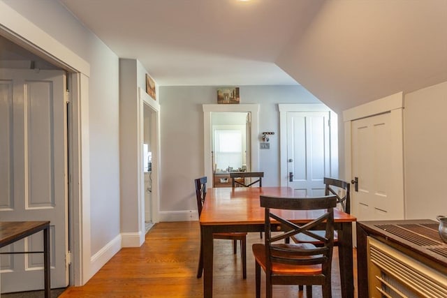 dining room featuring light wood-type flooring