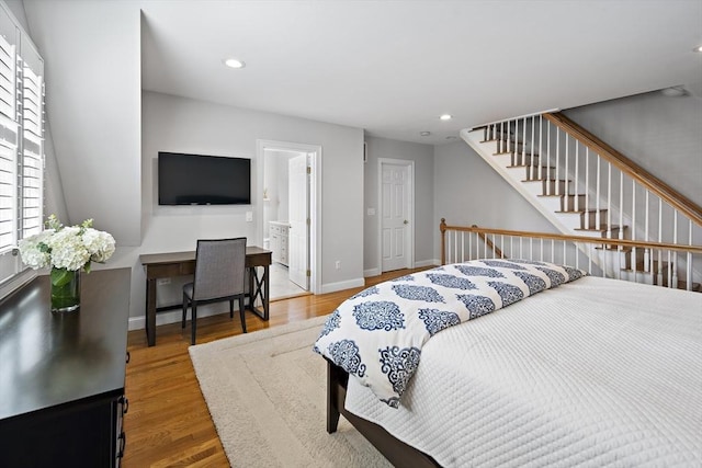4 Lincoln Pl Unit 4, Boston, MA 02129 - bedroom with wood finished floors, recessed lighting, and baseboards