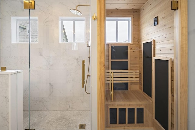 4 Lincoln Pl Unit 4, Boston, MA 02129 - sauna / steam room with wood walls