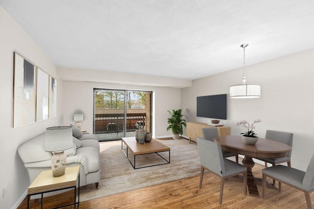 41 Centre Unit 208, Brookline, MA 02446 - living area with wood finished floors and baseboards