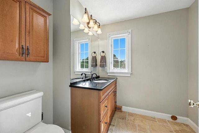11 Rachael Ter, Westfield, MA 01085 - half bathroom with vanity and stone finish floors
