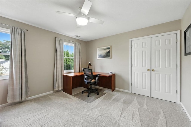 11 Rachael Ter, Westfield, MA 01085 - home office with carpet flooring and ceiling fan
