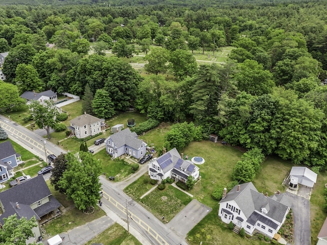 5 Bow St, Townsend, MA 01469 - aerial overview of property's location featuring a heavily wooded area and nearby suburban area