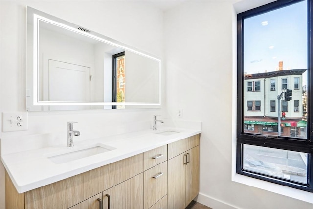 bathroom featuring vanity