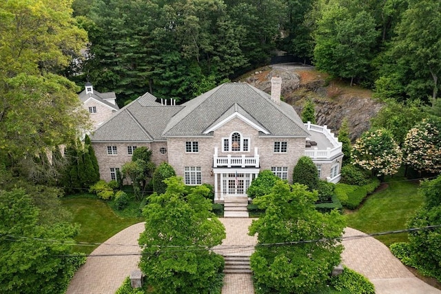 43 Bristol Rd, Wellesley, MA 02481 - view from above of property