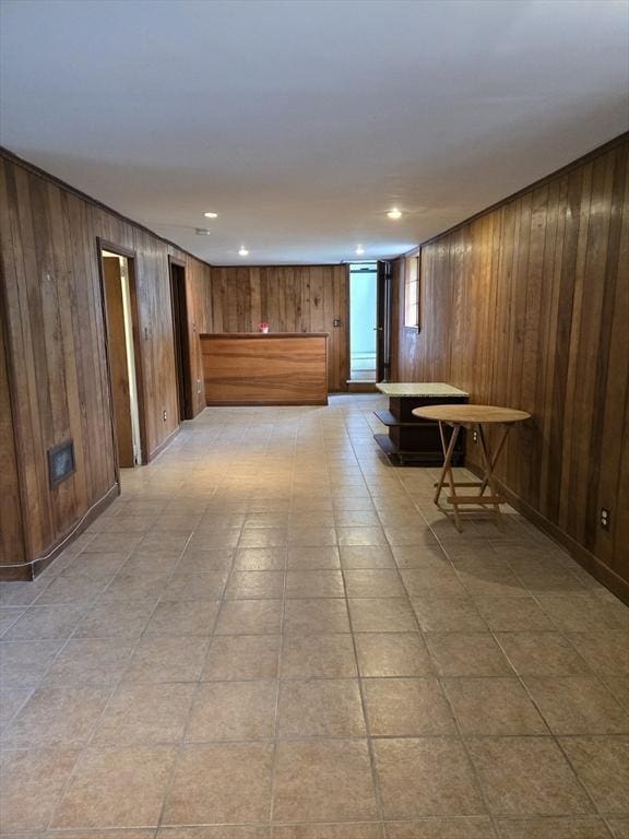 30 Leighton Rd, Boston, MA 02136 - unfurnished room featuring wood walls and recessed lighting