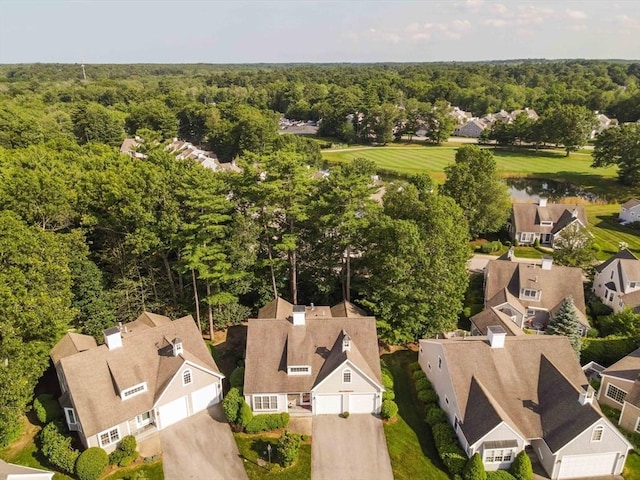 31 Mulligan Dr Unit 31, Weymouth, MA 02190 - aerial perspective of suburban area with a heavily wooded area and a large body of water