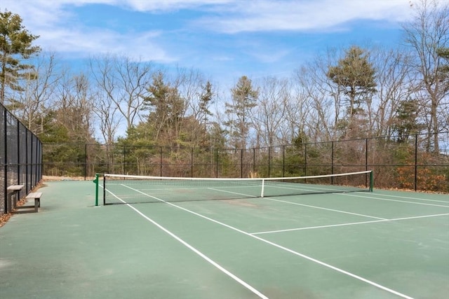 view of tennis court