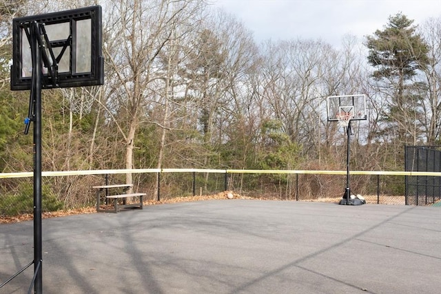 view of basketball court