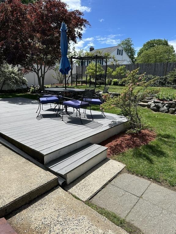 40 Elmwood Cir, Peabody, MA 01960 - view of community with outdoor dining area and a deck