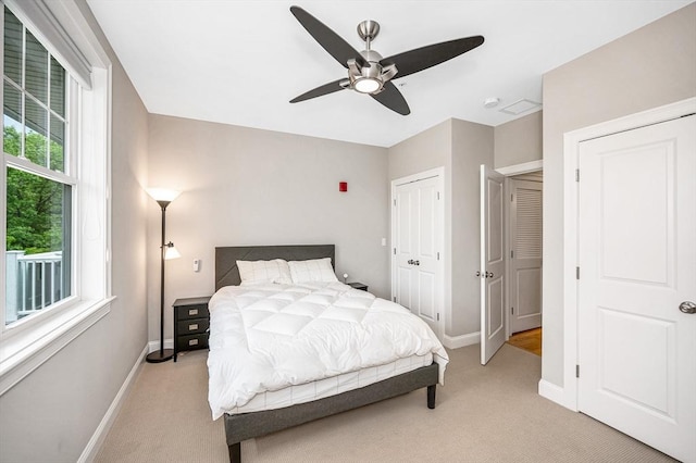 2 Inwood Dr Unit 3003, Woburn, MA 01801 - bedroom featuring light colored carpet, baseboards, and ceiling fan