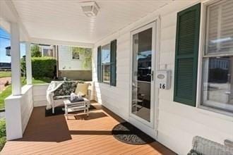 16 Simmons Rd, Nahant, MA 01908 - wooden terrace with covered porch