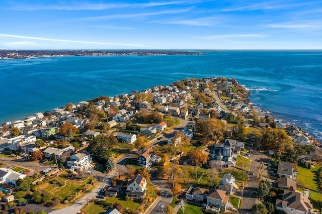 16 Simmons Rd, Nahant, MA 01908 - birds eye view of property with a water view and a residential view