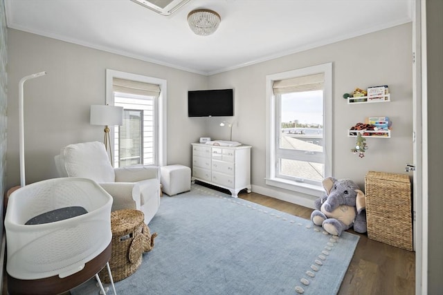3 Ardee St Unit 3, Boston, MA 02128 - sitting room featuring crown molding and wood finished floors