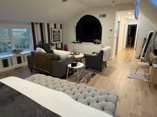 5 Cortland Dr, Hudson, MA 01749 - living area featuring light wood-style floors and lofted ceiling