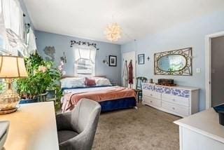 bedroom featuring carpet floors