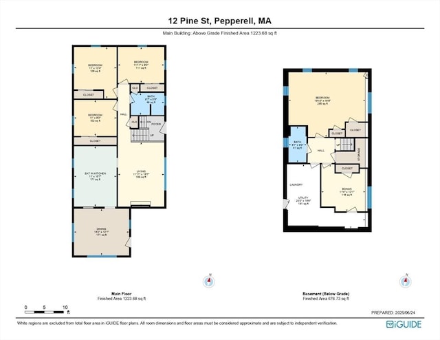 12 Pine St, Pepperell, MA 01463 - view of property floor plan