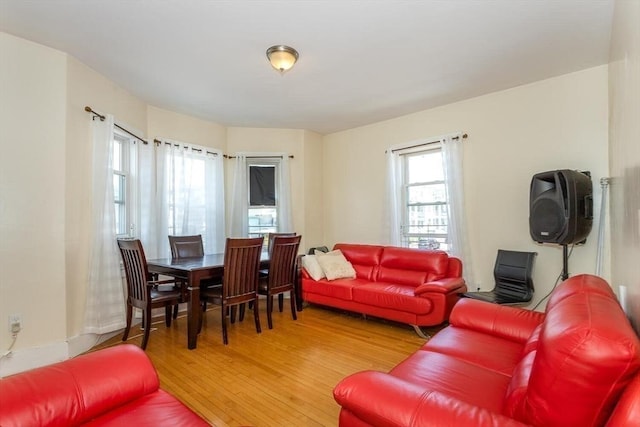 56-A Topliff St, Boston, MA 02122 - living area with light wood-style flooring