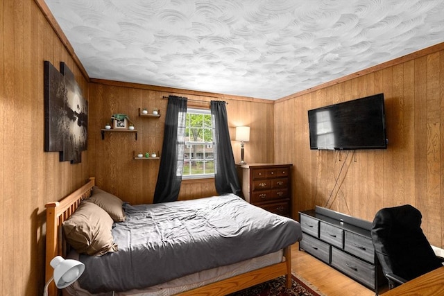 5 Glad St, Freetown, MA 02702 - bedroom with wooden walls and wood finished floors