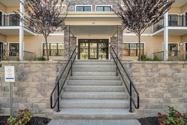 view of exterior entry