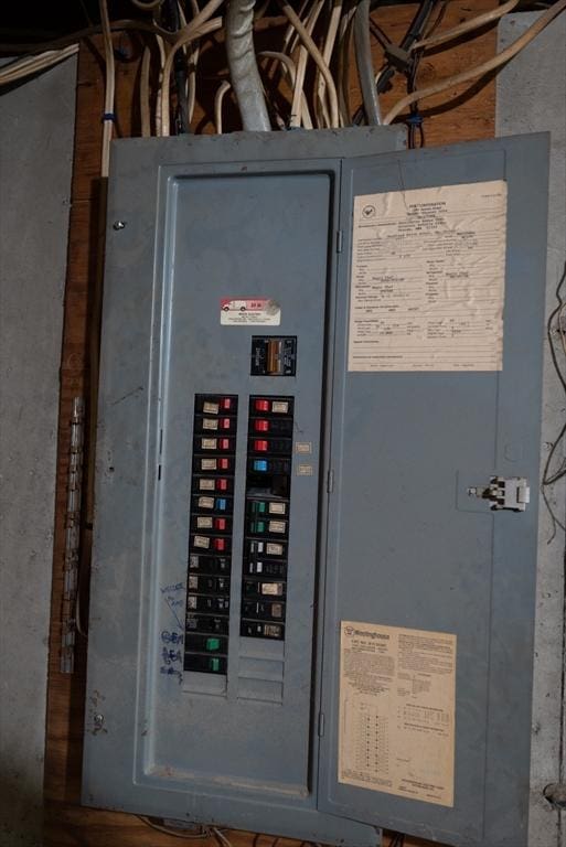 utility room featuring electric panel
