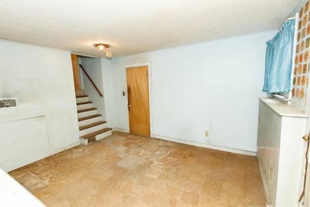 460 Front St, Weymouth, MA 02188 - unfurnished living room featuring stairs