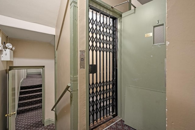 293-295 Commonwealth Ave Unit 3B, Boston, MA 02115 - elevator with carpet flooring