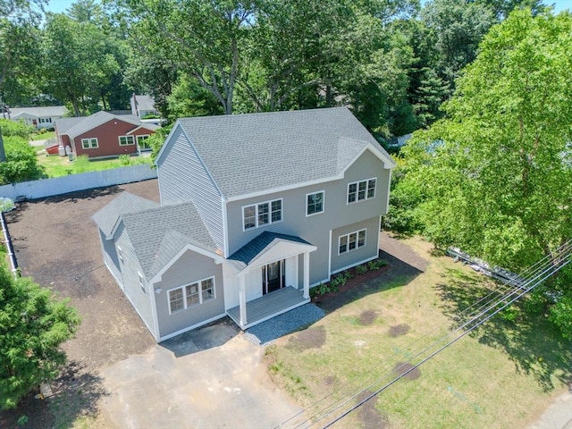 28 Berkshire Ave, Sharon, MA 02067 - view from above of property with a tree filled landscape