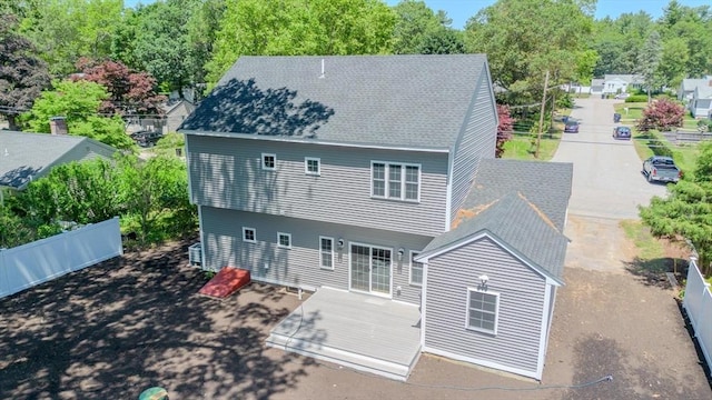 28 Berkshire Ave, Sharon, MA 02067 - back of property with a wooden deck