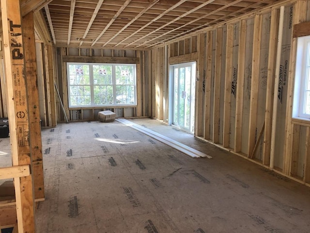 miscellaneous room featuring a wealth of natural light