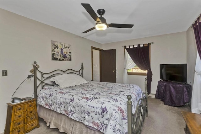 198 Mountain View Dr, Holyoke, MA 01040 - carpeted bedroom featuring ceiling fan